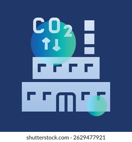 decarbonization color glassmorphism illustration. Transparency blur elements. Ui layered design. Vector isolated element. 