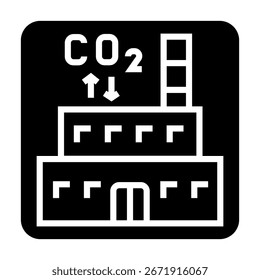 decarbonization color line icon for digital and print projects.  Minimal clean icons for apps and websites. Modern simple icons for UI UX and branding