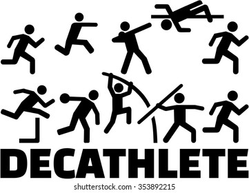 Decathlon pictogram set