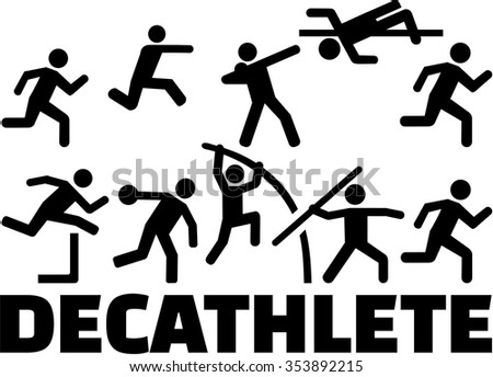 Decathlon pictogram set