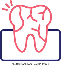 Decay Icon Color Vector Illustration