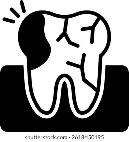Decay Icon Mixed Vector Illustration