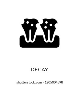 Decay icon. Decay symbol design from Dentist collection. Simple element vector illustration on white background.