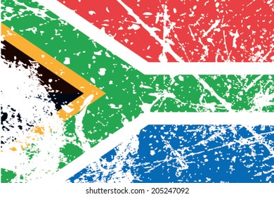 Decayed flag of Africa