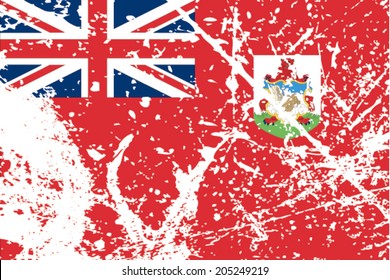 Decayed flag of Bermuda