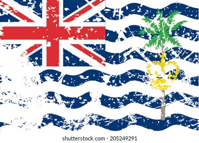 Decayed flag of British Indian Ocean Territory