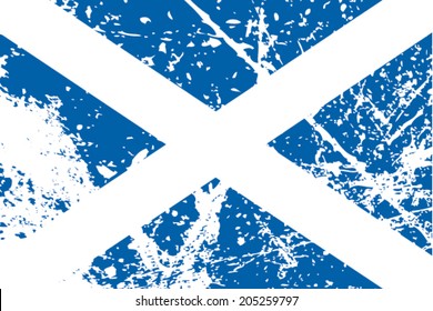 Decayed flag of Scotland