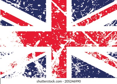 Decayed flag of the United Kingdom