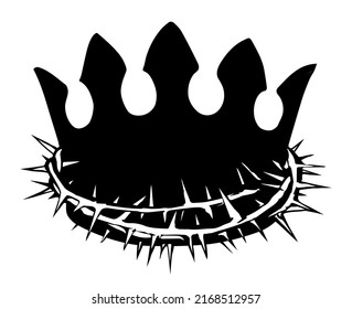 Deceit sad shame feel sharp spike branch savior lord god head lie bait trap. Black draw real fake good holy life happy joy reality sacred glory sign icon biblic truth history vector vintag graphic art