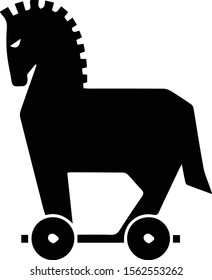 Deceive icon with Trojan horse