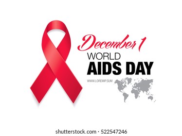 1st December World Aids Day Poster Stock Vector (royalty Free 