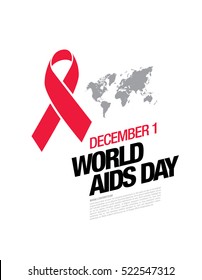 December 1. World AIDS Day poster.