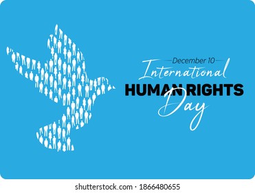 
December 10, World Human Rights Day.vector