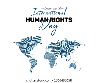 
December 10, World Human Rights Day.vector