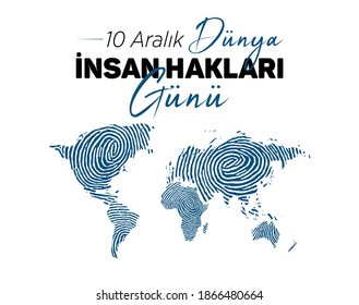 
December 10, World Human Rights Day.vector