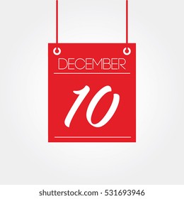 December 10th - hanging calendar
