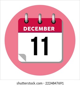 December 11 calendar icon. December