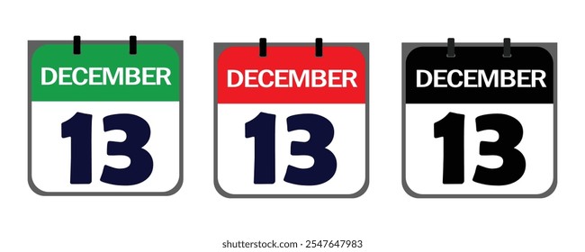 El ícono del 13 de diciembre en formato de Vector combina estilo creativo y practicidad, ofreciendo características personalizables para enfatizar el significado de su evento en volantes, afiches o Sitios web.