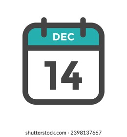 14 de diciembre Día natural o fecha de calendario para la fecha límite o la cita