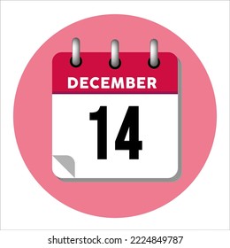 December 14 calendar icon. December