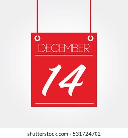 December 14th - hanging calendar