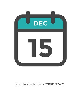 December 15 Calendar Day or Calender Date for Deadline or Appointment