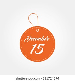 december 15th of the calendar template
