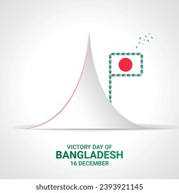  December 16, Happy Victory Day of Bangladesh. Creative Victory day.