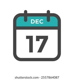 December 17 Calendar Day or Calender Date for Deadline or Appointment