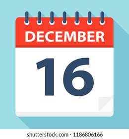 December 17 - Calendar Icon - Vector Illustration