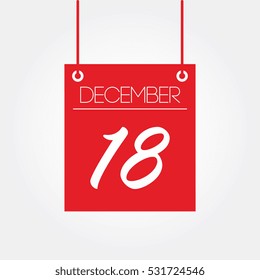 December 18th - hanging calendar
