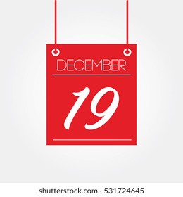 December 19th - hanging calendar