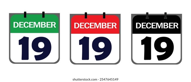 El ícono del 19 de diciembre en formato de Vector combina estilo creativo y practicidad, ofreciendo características personalizables para enfatizar el significado de su evento en volantes, afiches o Sitios web.