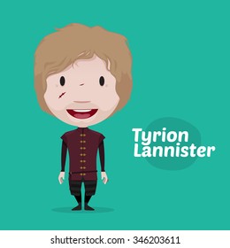 December 2, 2015: Vector Illustration Of Tyrion Lannister