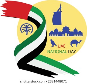 december 2 is UAE National Day  vector illustration