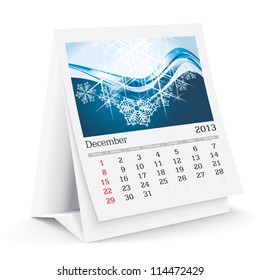 december 2013 desk calendar