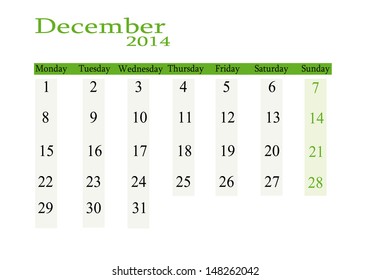 December 2014 in english