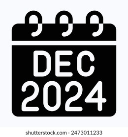 December 2024 Calendar, Vector Calendar.