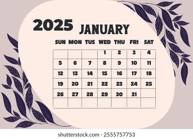 December 2025 Calendar vector item