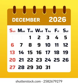 December 2026 Monthly Planner. December 2026. Dec 2026 Time Management Calendar