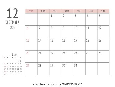 dezembro de 2026
Calendário de Gravação Simples