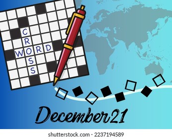 December 21-Crossword Puzzle Day- Crosswords Day
