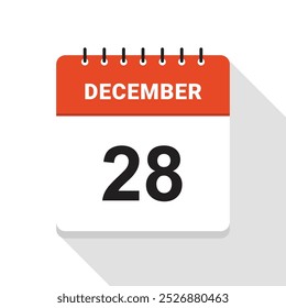 December 28 Calendar Date icon