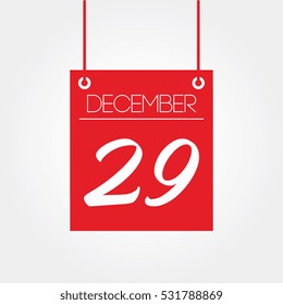 December 29th - hanging calendar