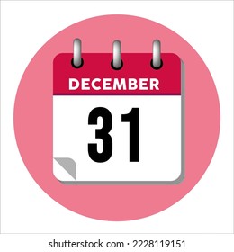 December 31 calendar icon. December