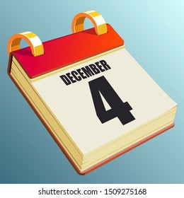 December 4 on Red Calendar