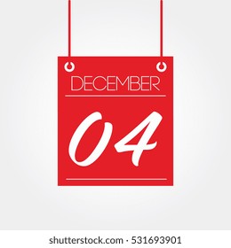 December 4th - hanging calendar