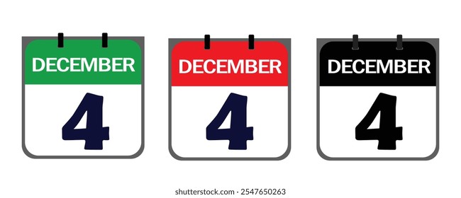 El ícono del 4 de diciembre en formato de Vector combina estilo creativo y practicidad, ofreciendo características personalizables para enfatizar el significado de su evento en volantes, afiches o Sitios web.