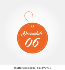 december 6th of the calendar template