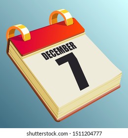 December 7 on Red Calendar